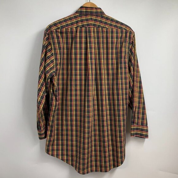 Lands' End Men's Pattern‎ No Iron (Lot of 3) Supima Oxford Dress Shirt SZ 16.5 - Picture 3 of 13